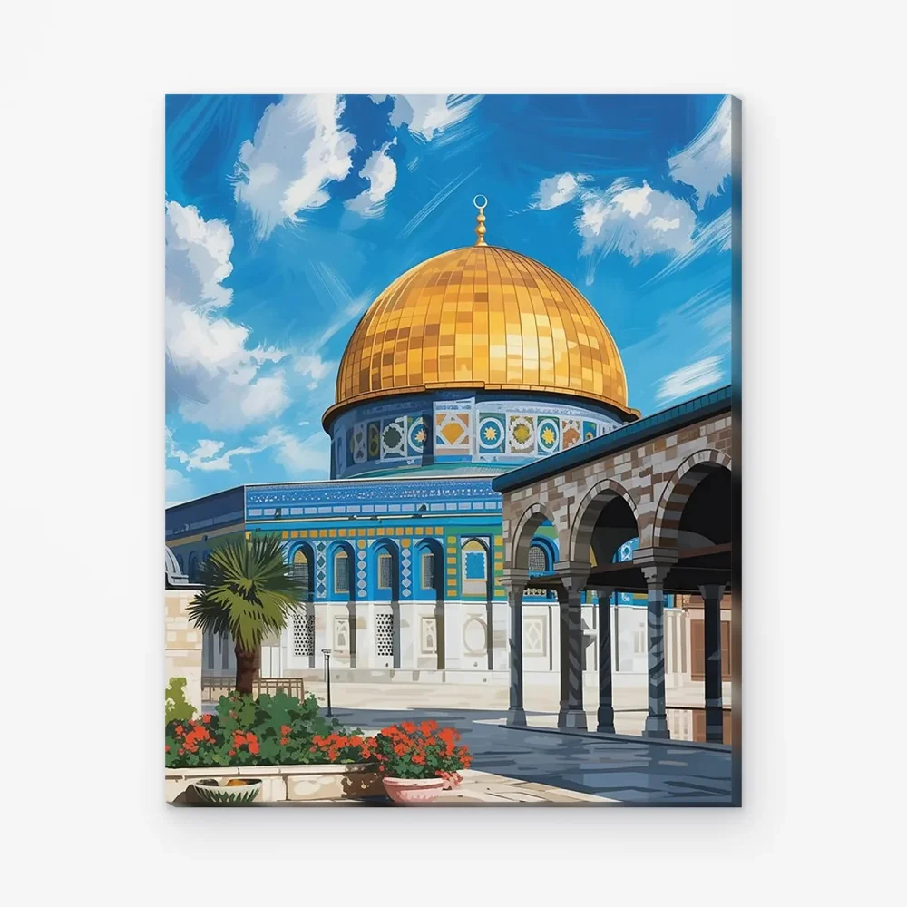Pintar por Números - Serenidad de la Mezquita Dorada