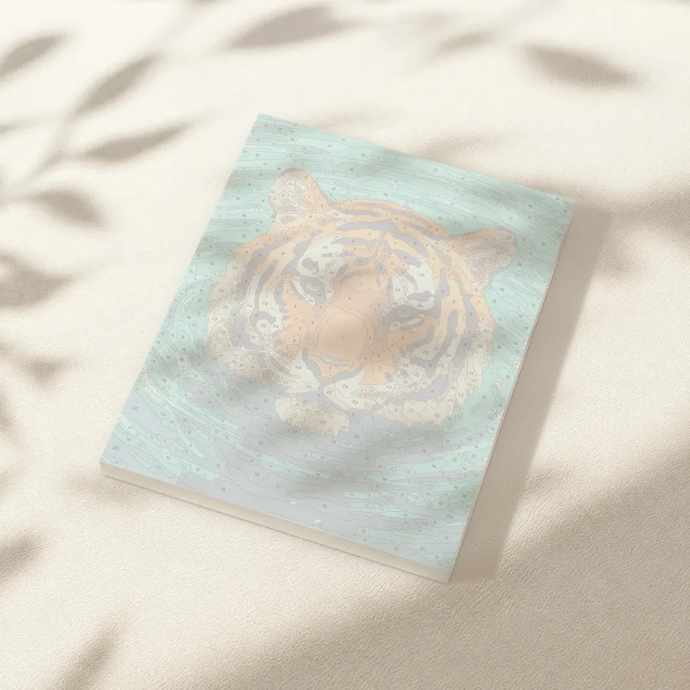Pintar por Números - Tigre en el agua