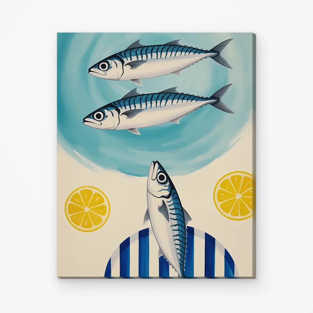 Pintar por Números - Verano Sardina Limón