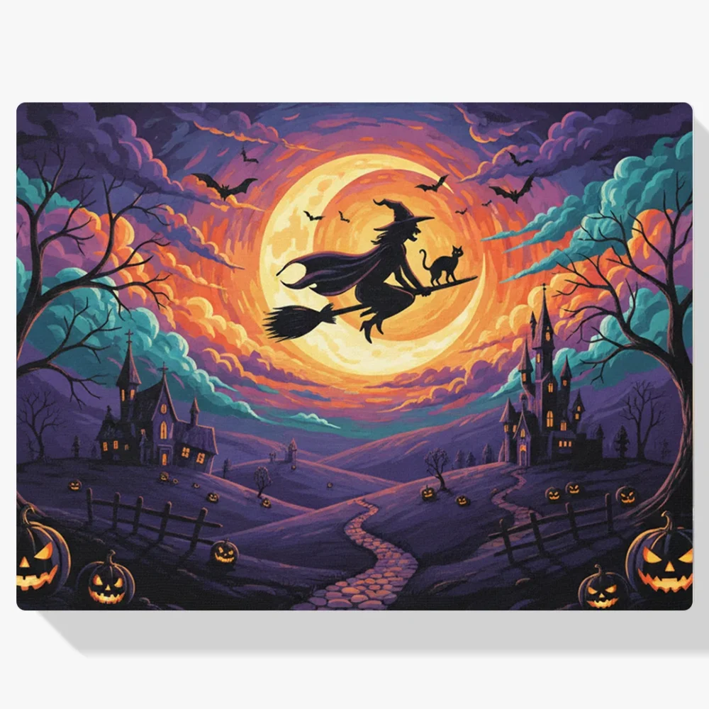 Pintar por Números - El vuelo de la bruja