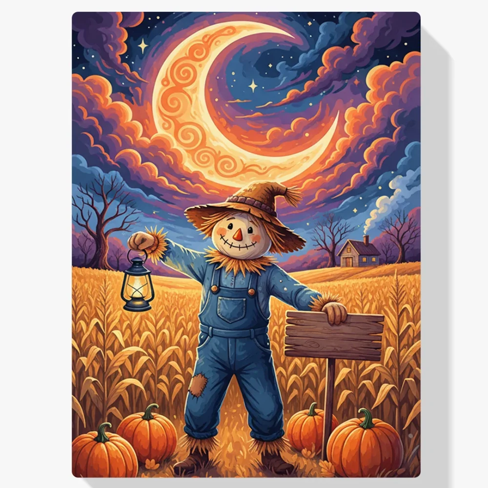 Pintar por Números - Espantapájaros en el campo