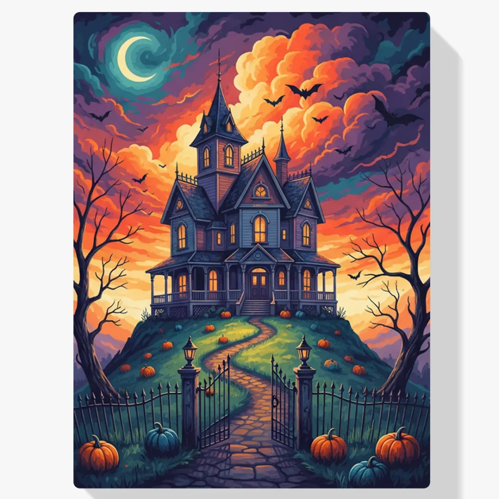 Pintar por Números - Mansión encantada en la colina