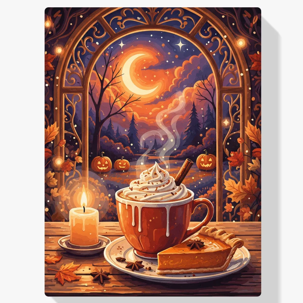 Pintar por Números - Noche de especias de calabaza