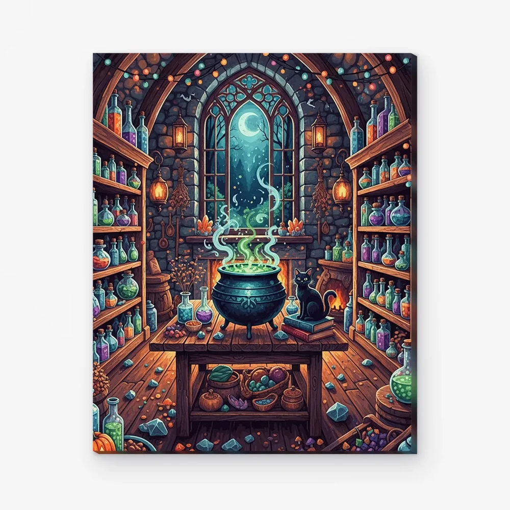 Pintar por Números - Habitación de pociones de bruja