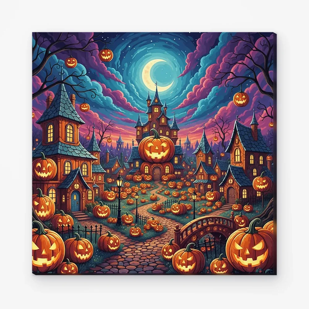 Pintar por Números - Pueblo de Jack-O'-Lantern