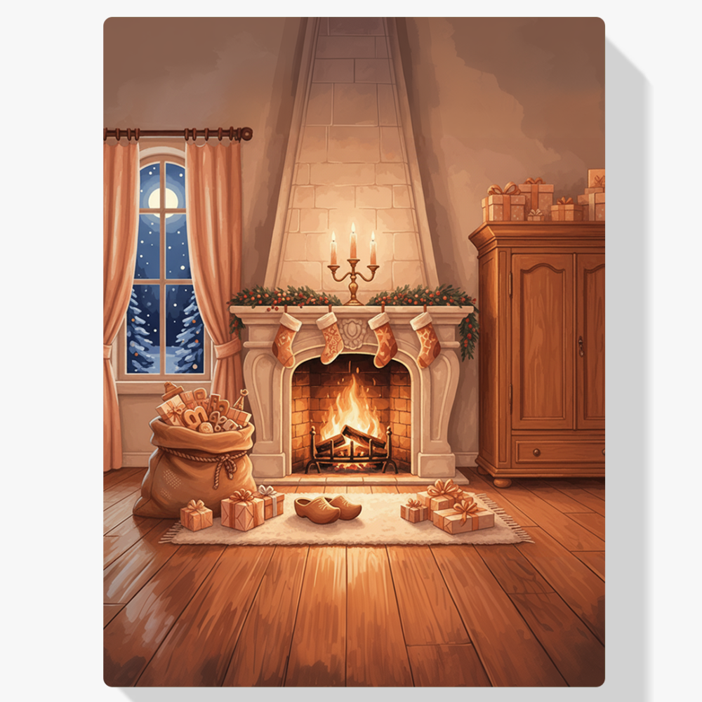 Pintar por Números - Acogedora sala de estar holandesa