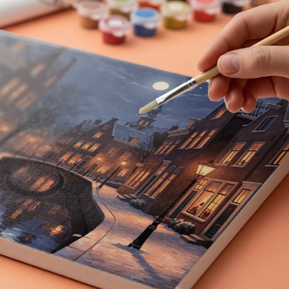 Pintar por Números - Agradable velada en Haarlem, foto 4