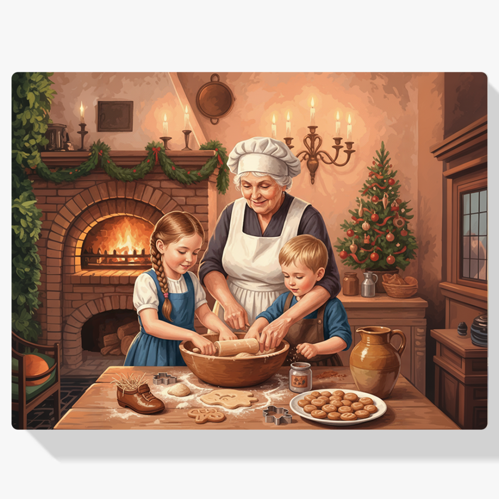 Pintar por Números - Horneando para Papá Noel