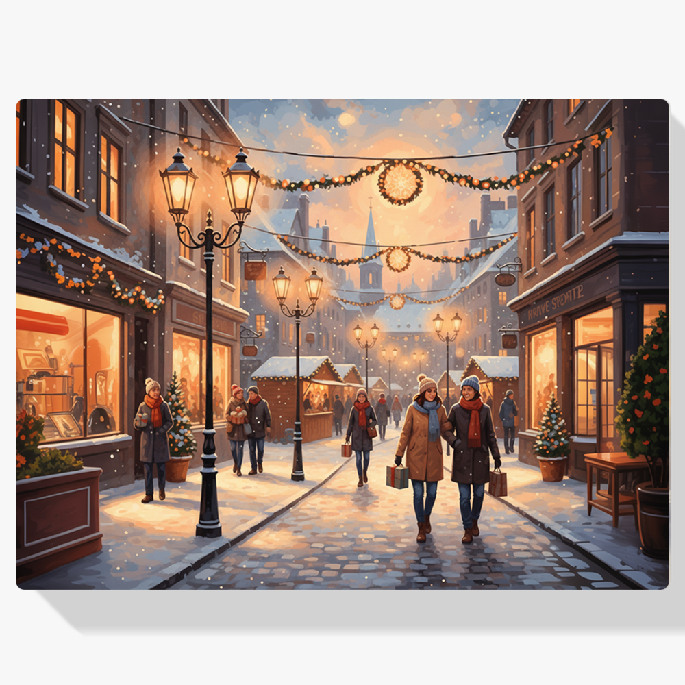 Pintar por Números - Iluminación festiva de calles