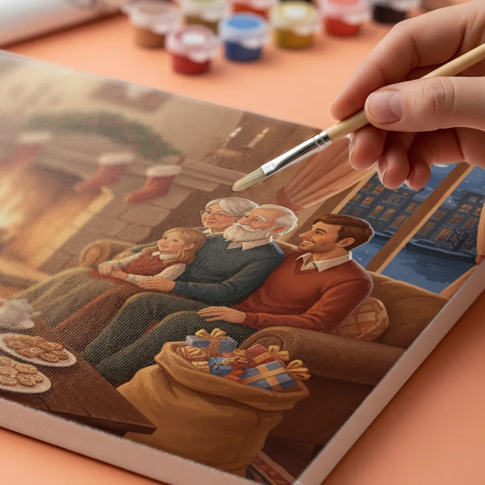 Pintar por Números - Juntos junto al fuego, foto 5