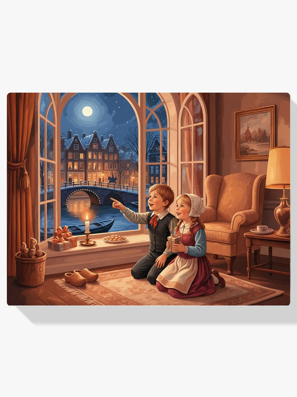 Pintar por Números - Niños junto a la ventana, foto 1