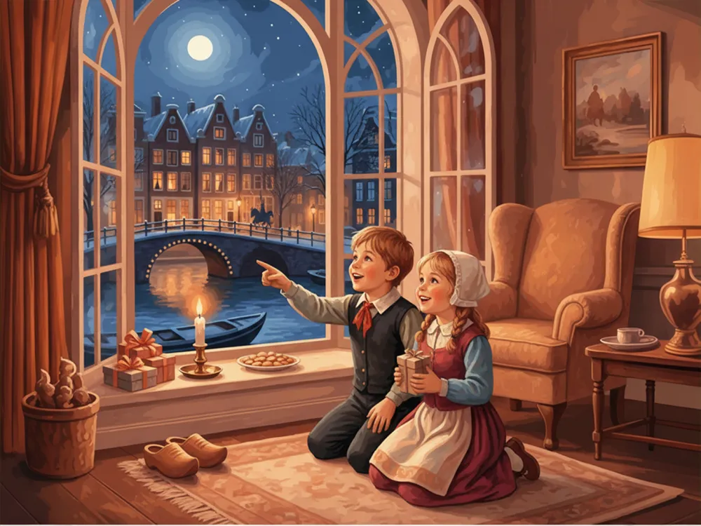 Pintar por Números - Niños junto a la ventana, foto 2
