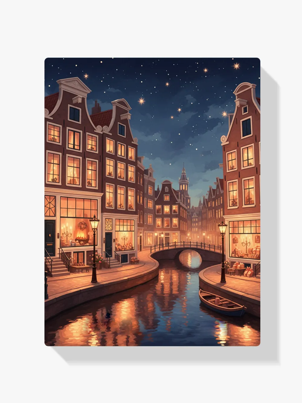 Pintar por Números - Noche estrellada en Ámsterdam, foto 1