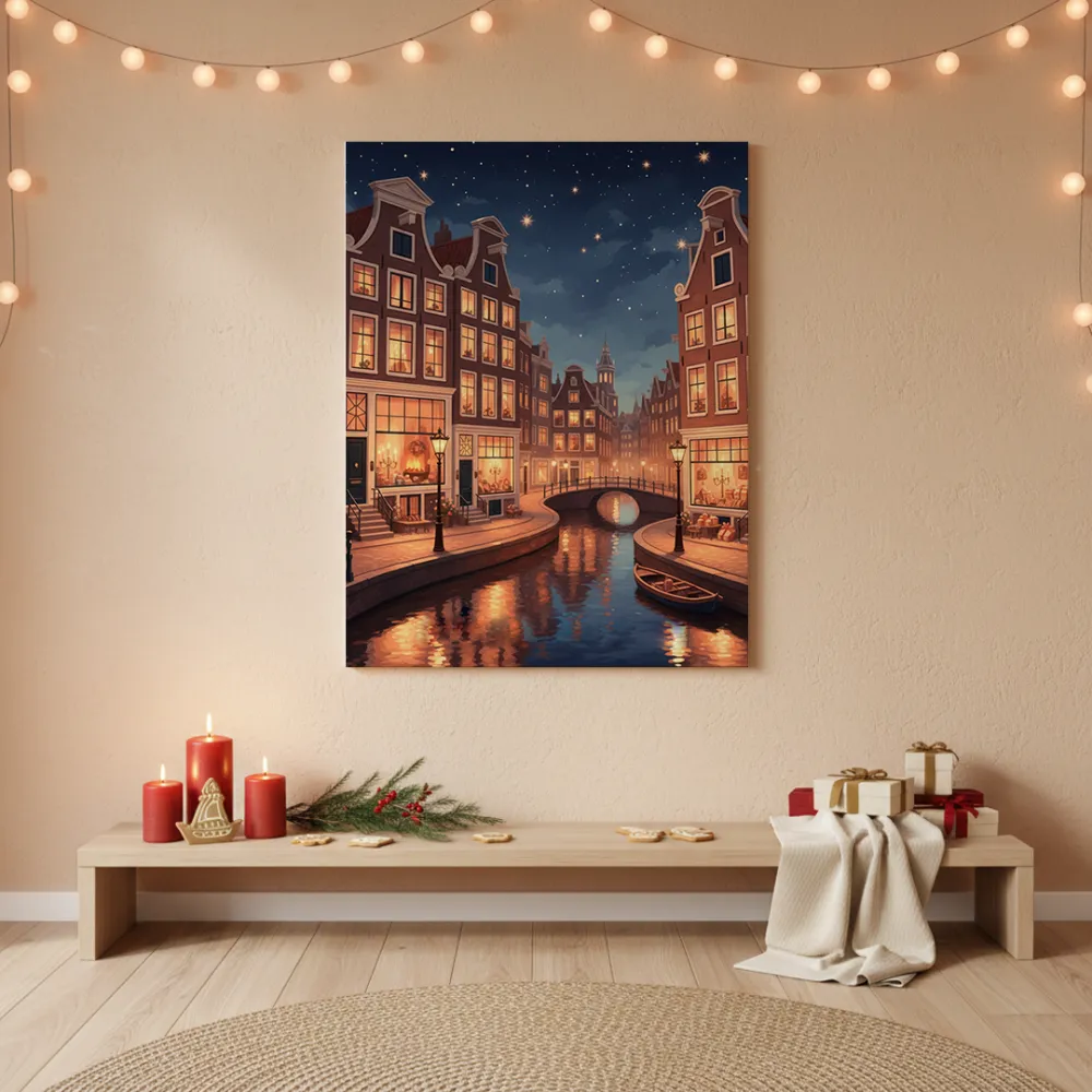 Pintar por Números - Noche estrellada en Ámsterdam, foto 5