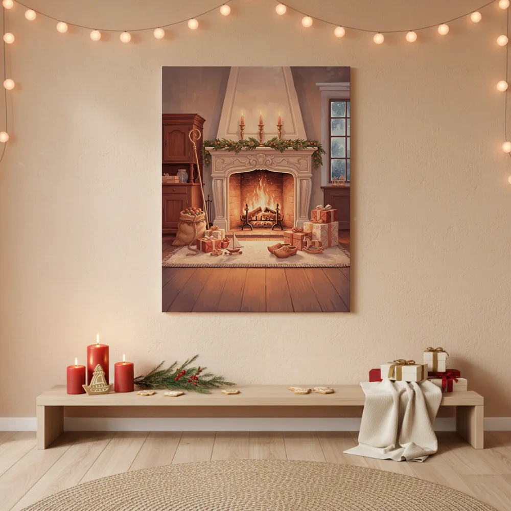 Pintar por Números - Regalos junto a la chimenea, foto 4