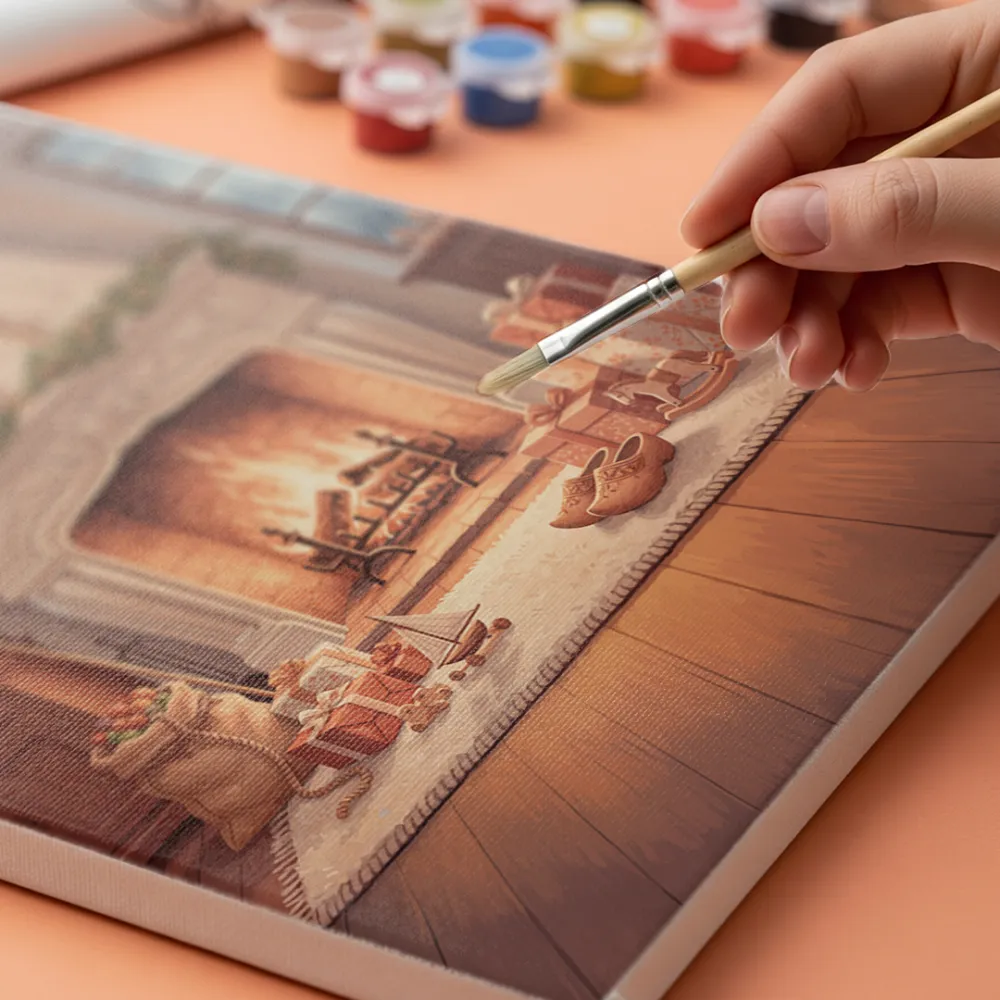 Pintar por Números - Regalos junto a la chimenea, foto 5