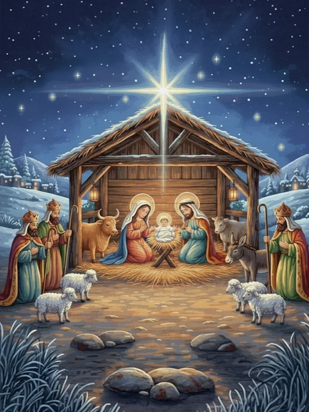Pintar por Números - Belén de Nochebuena, foto 2