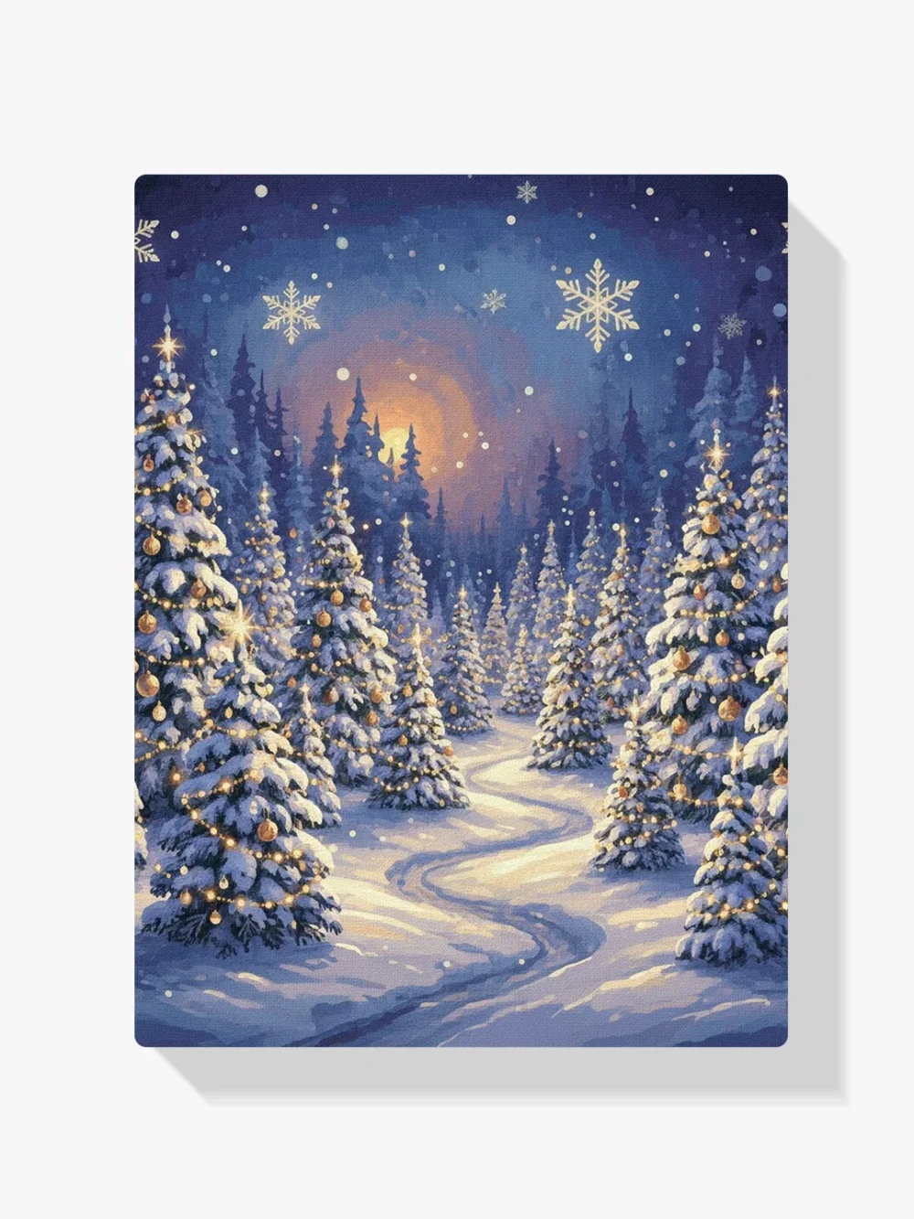 Pintar por Números - El bosque encantado del árbol de Navidad, foto 1