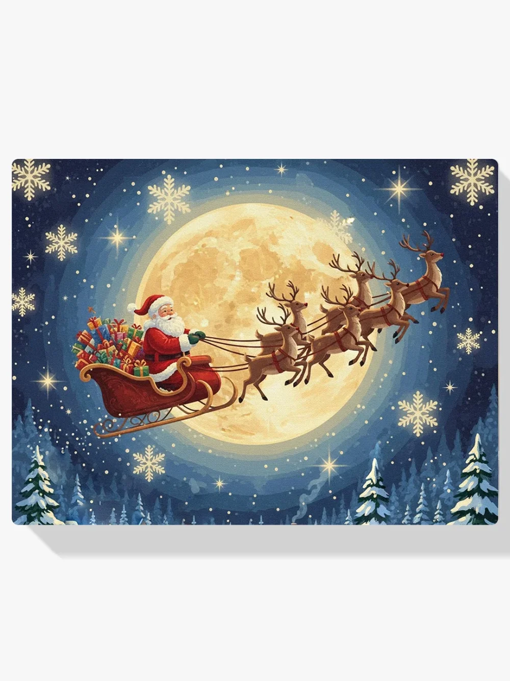 Pintar por Números - El viaje nocturno de Papá Noel, foto 1