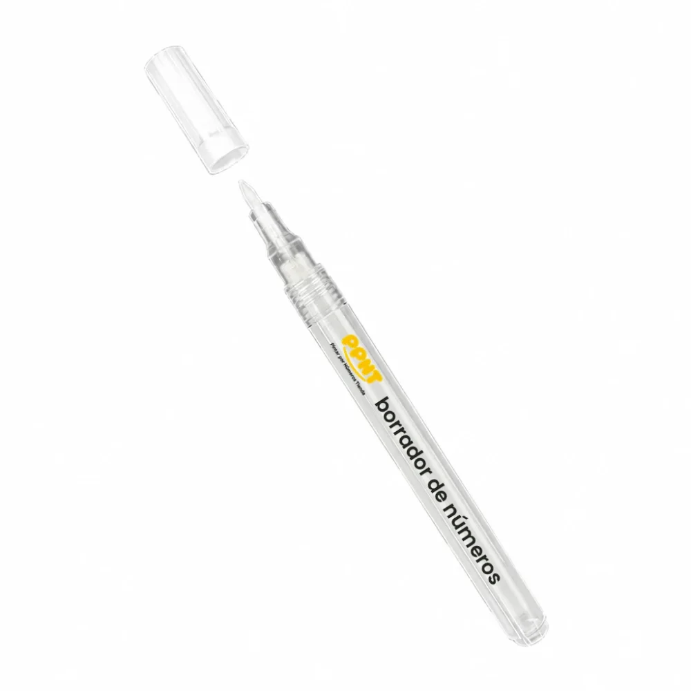Rotulador blanco de PPNT con punta fina para cubrir números