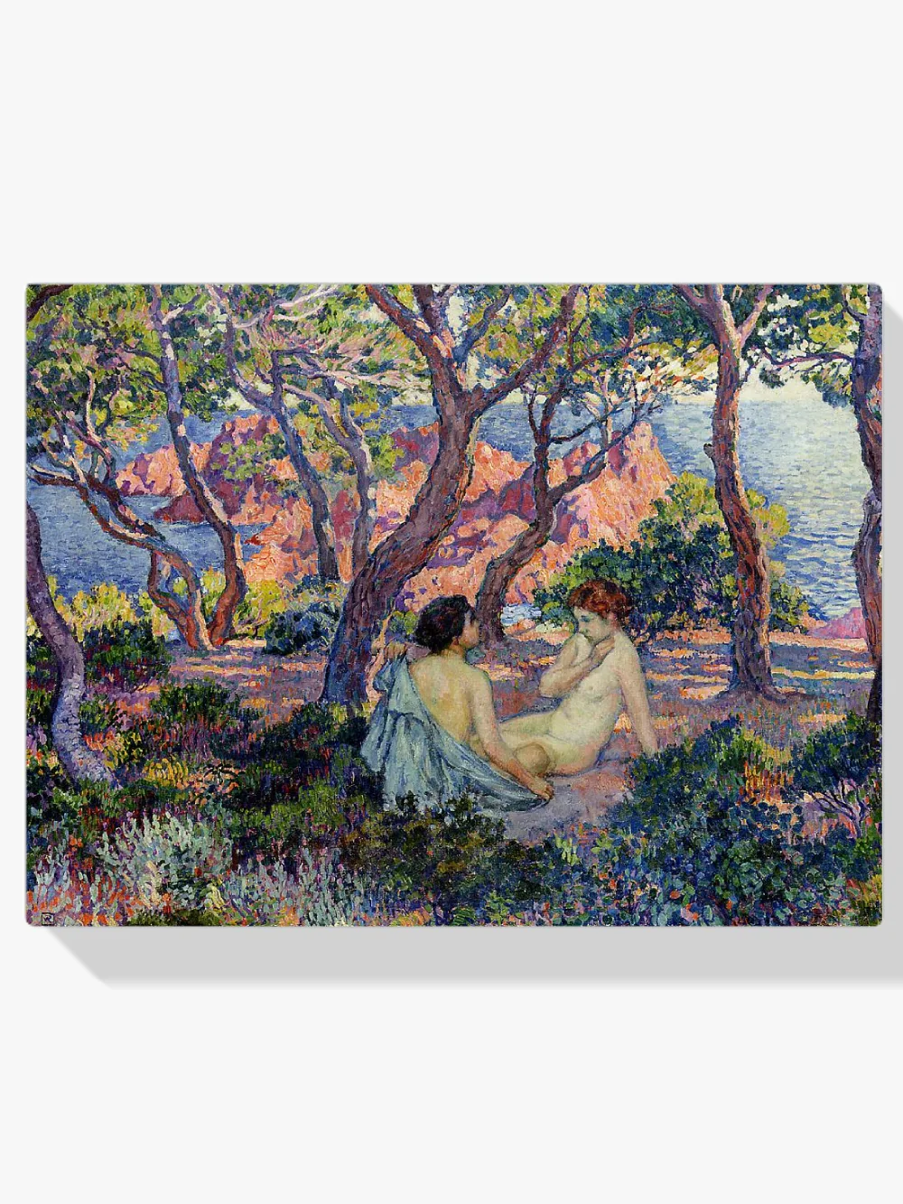 Pintar por números A la sombra de los pinos