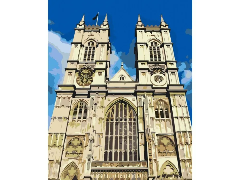 Pintar por números Abadía de Westminster, Inglaterra – foto 2