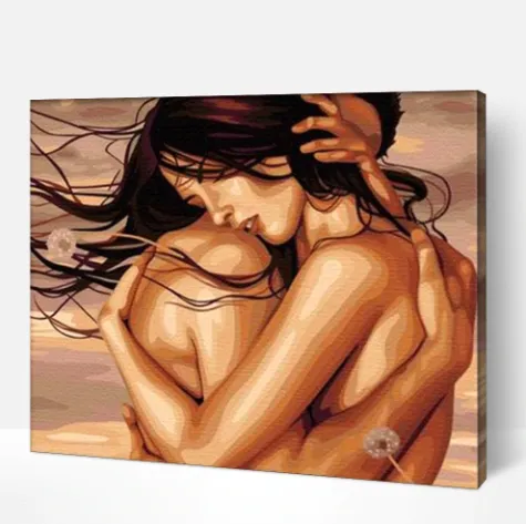 Pintar por números Abrazo de amantes