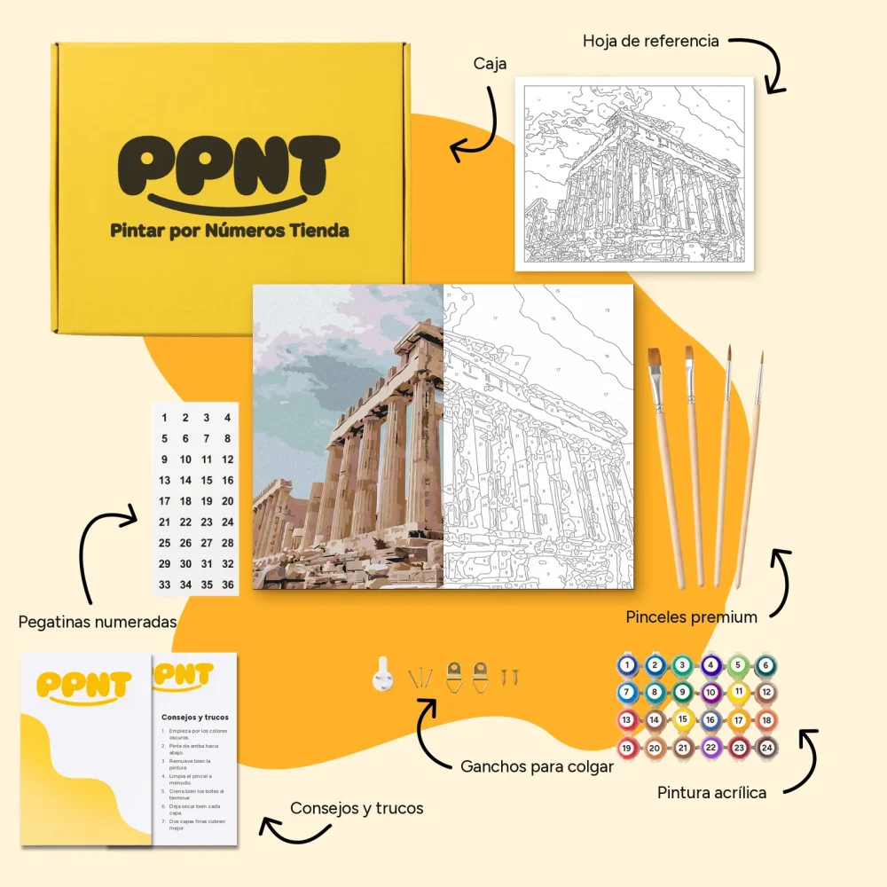 Pintar por Números - Acrópolis, Atenas