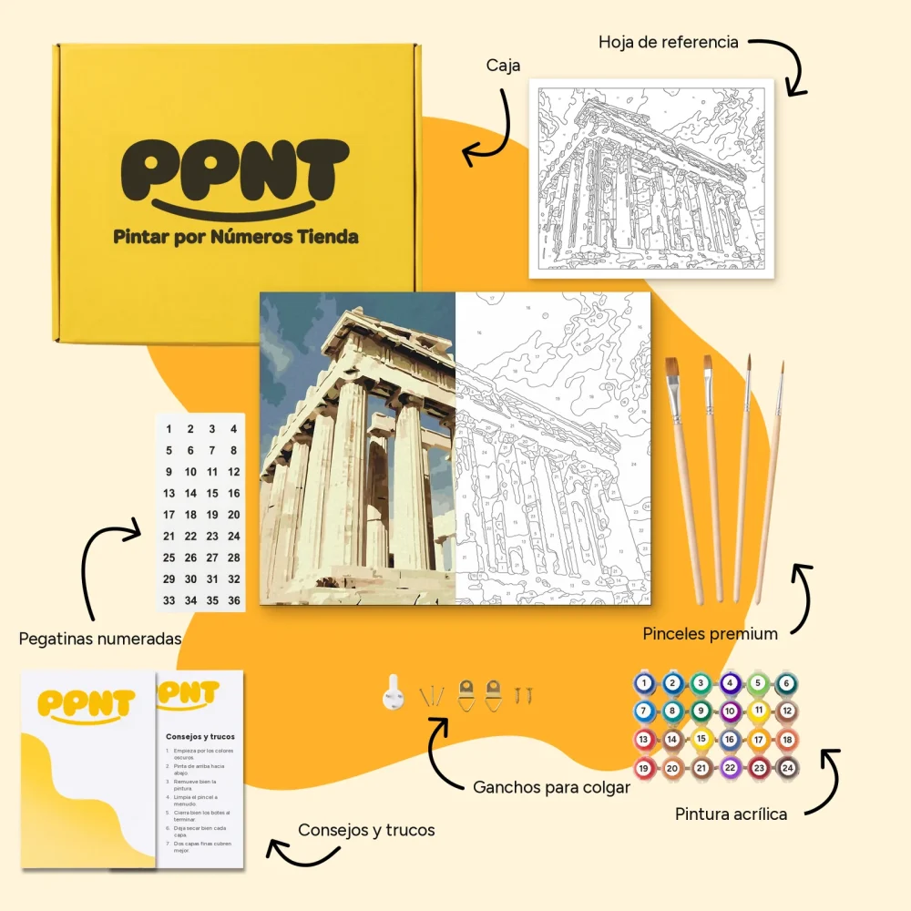 Pintar por Números - Acrópolis, Atenas 2