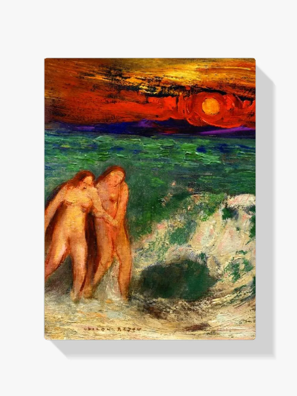 Pintar por números Adán y Eva - Odilon Redon