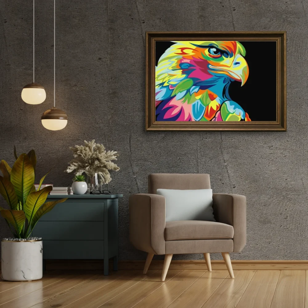 Pintar por números Águila - Para niños – foto 3