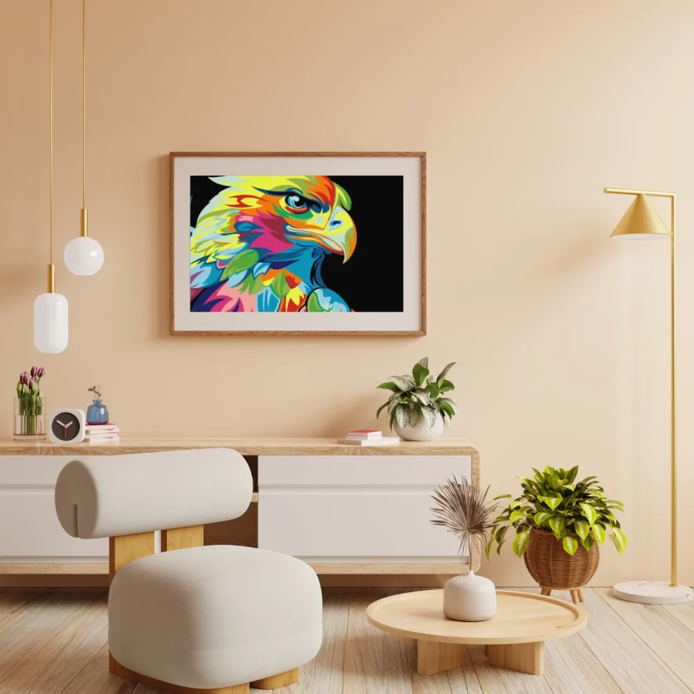 Pintar por números Águila - Para niños – foto 4