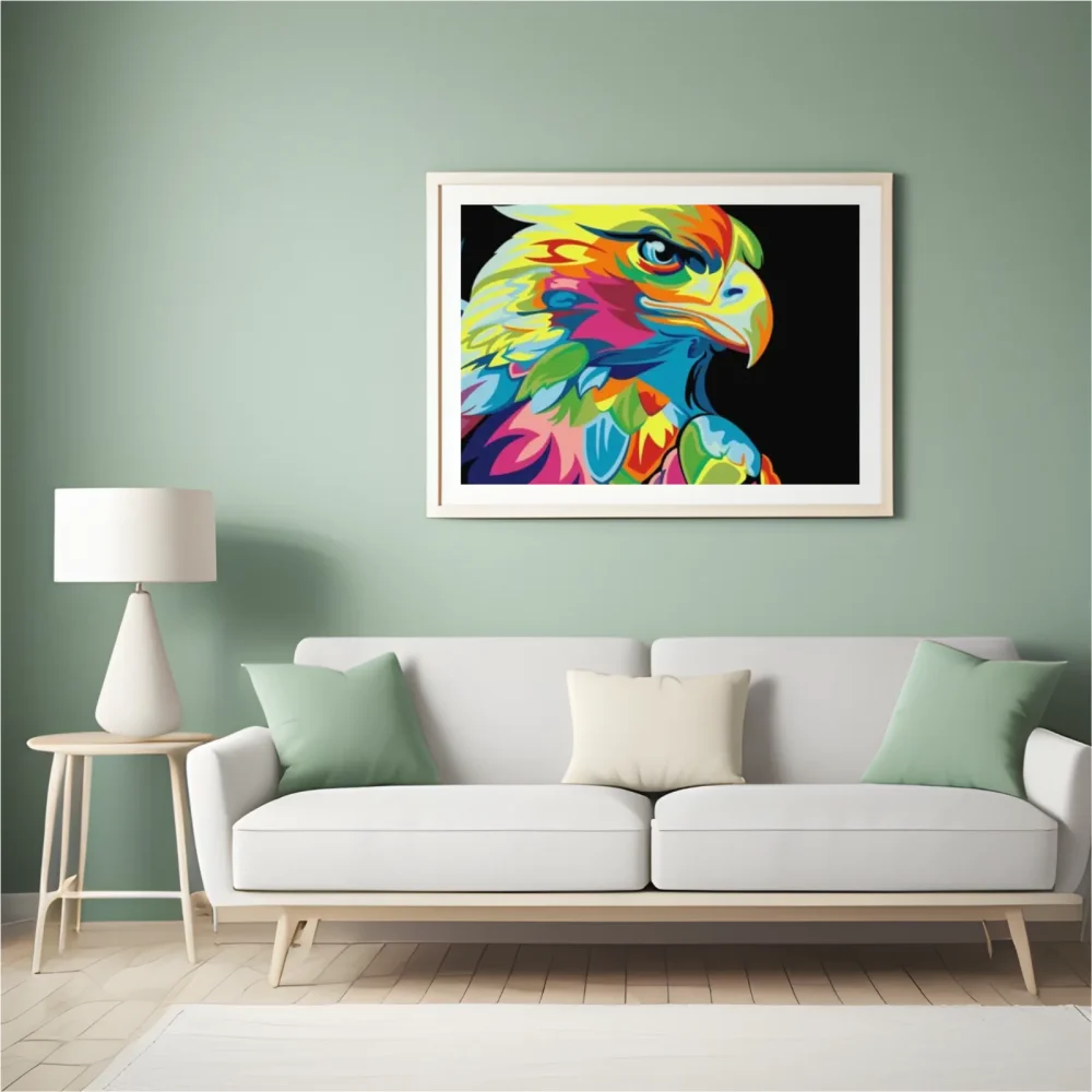Pintar por números Águila - Para niños – foto 5