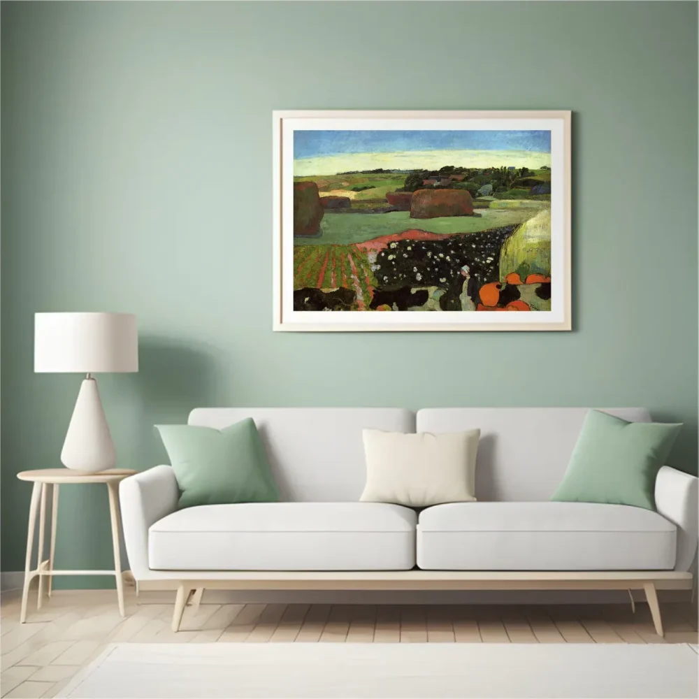 Pintar por números Almiares en Bretaña (El campo de patatas) – foto 4