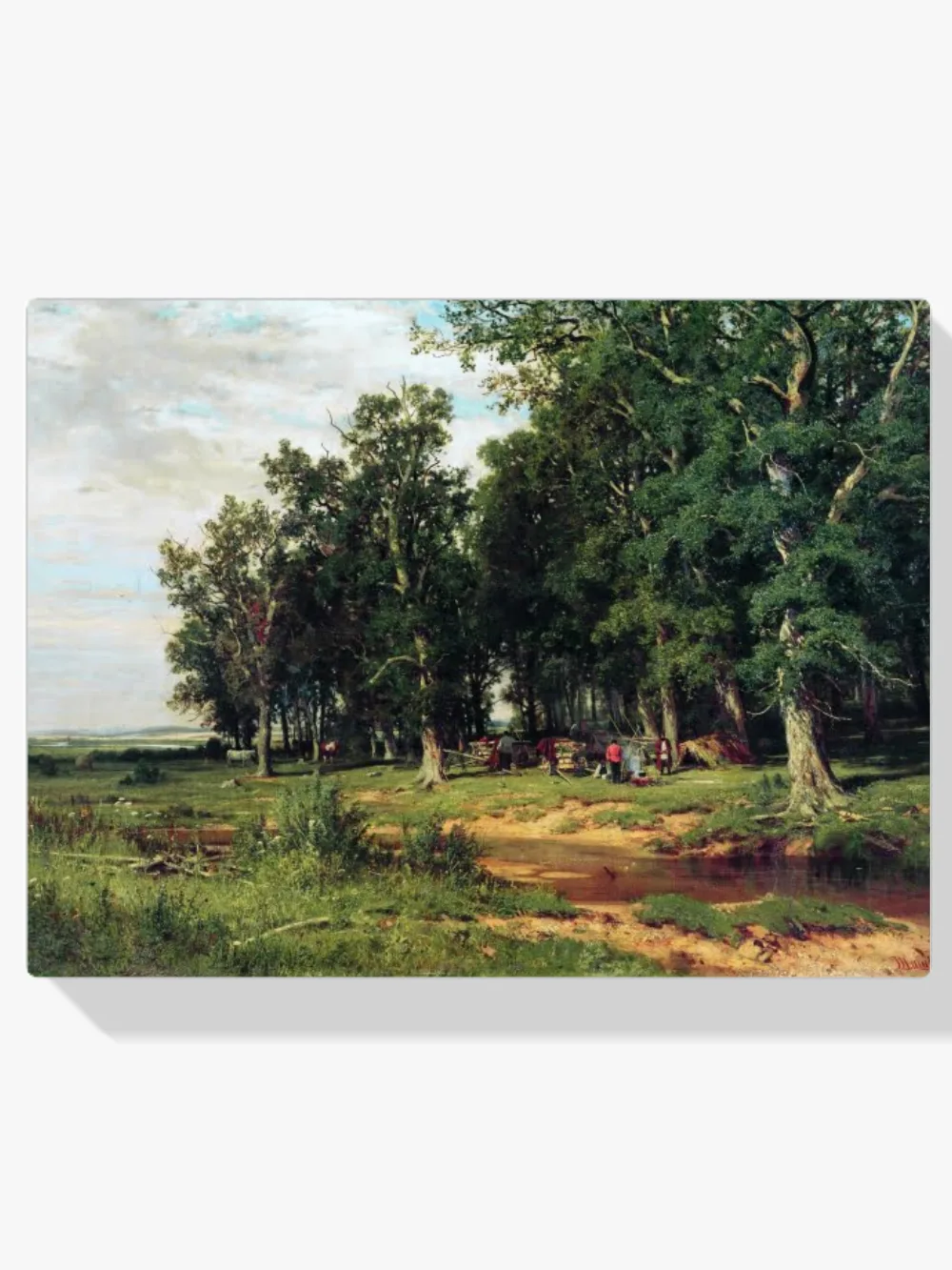 Pintar por números Almiares en un robledal