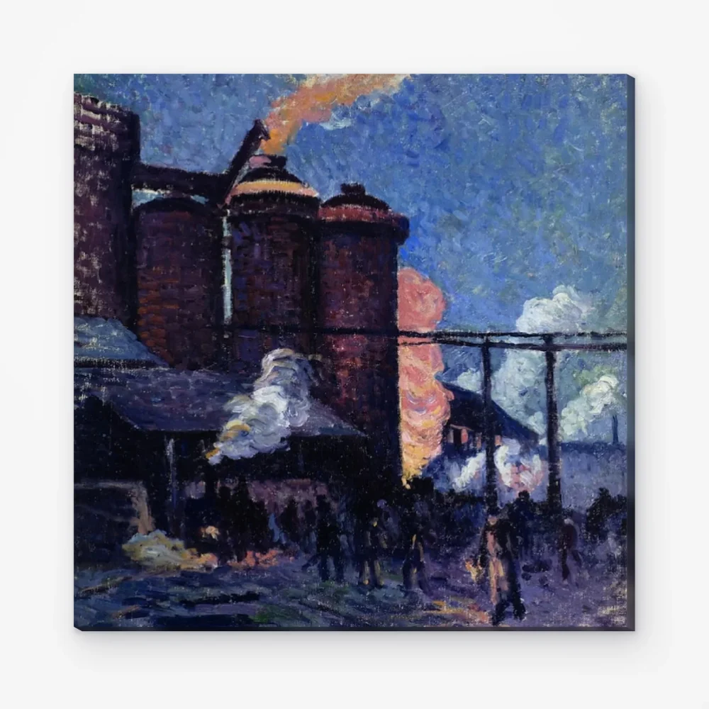Pintar por Números - Altos hornos en Charleroi 1