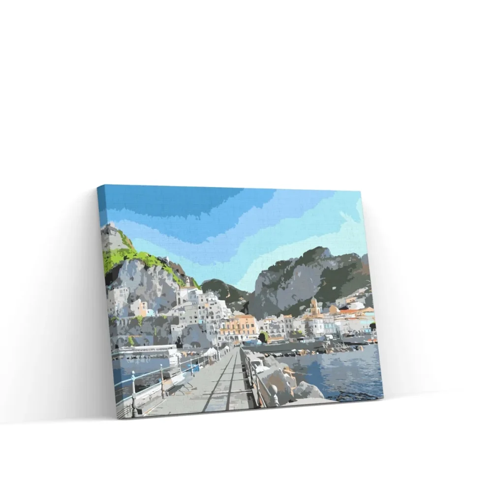 Pintar por números Amalfi, Italia