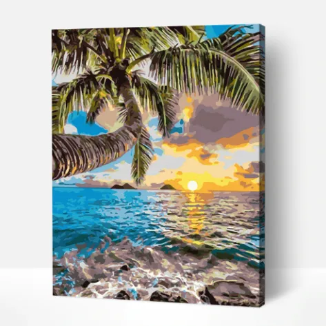 Pintar por números Amanecer hawaiano