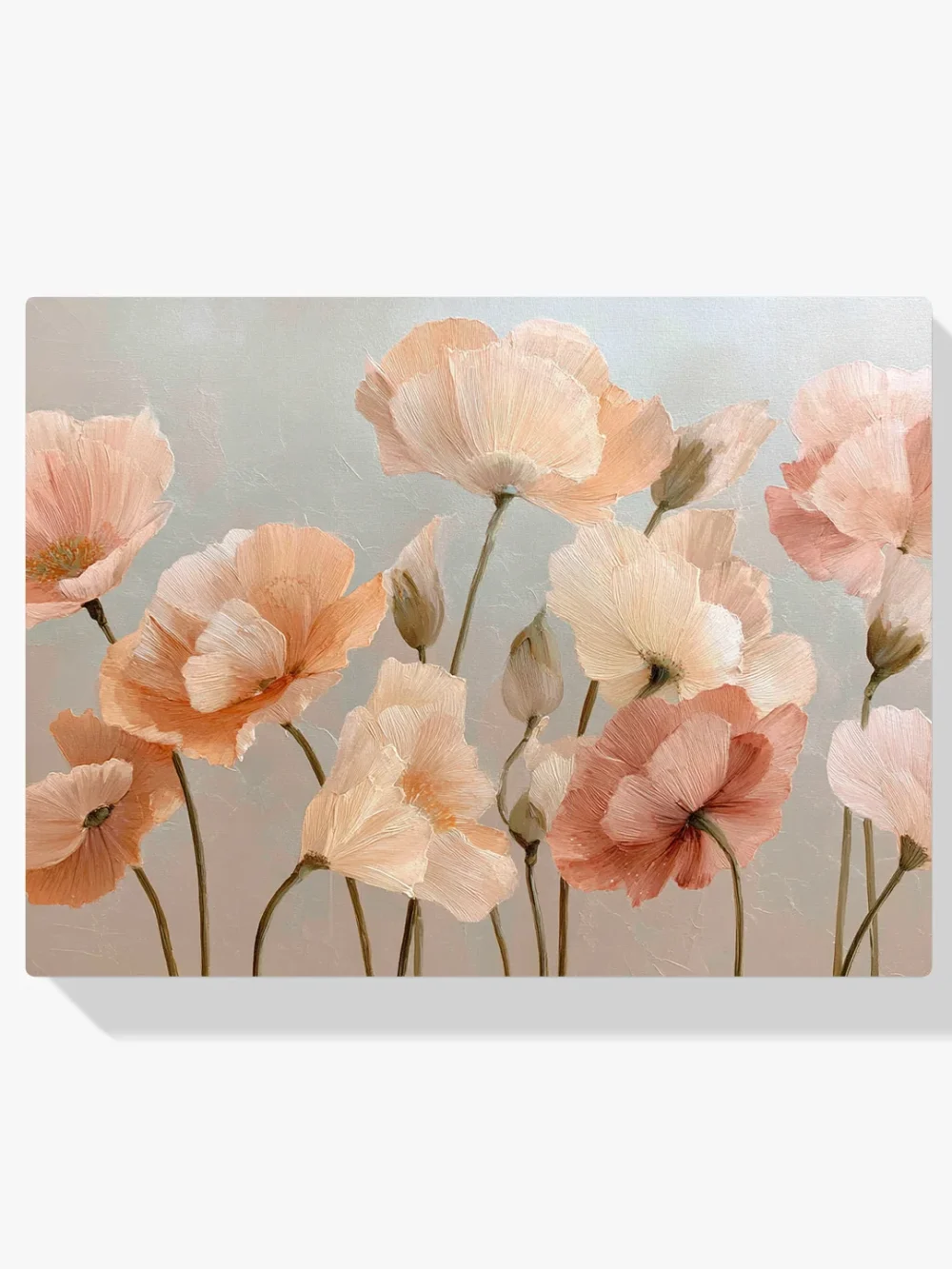 Pintar por números Amapolas en tonos suaves