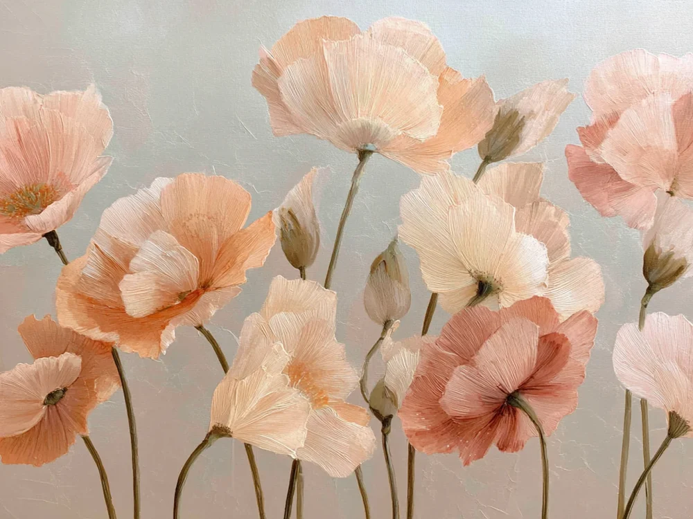 Pintar por números Amapolas en tonos suaves – foto 2
