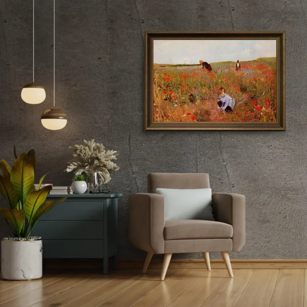 Pintar por números Amapolas en un campo – foto 2