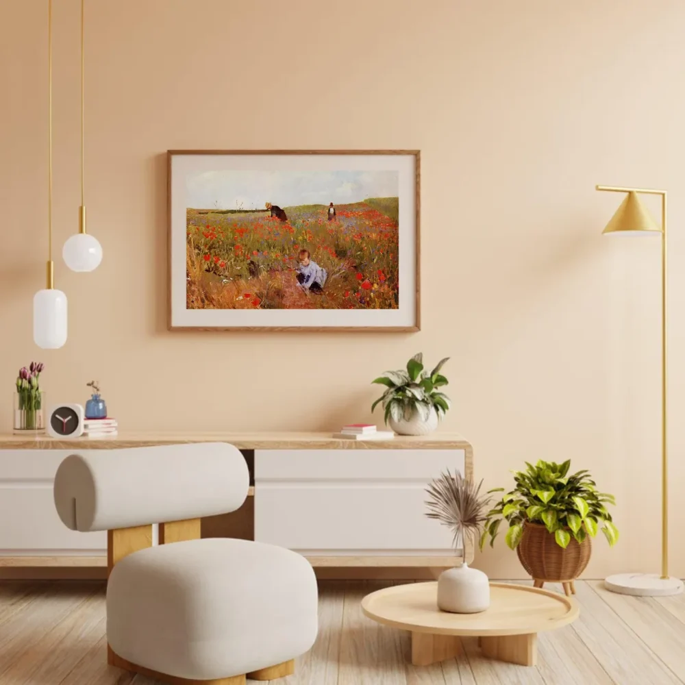 Pintar por números Amapolas en un campo – foto 3