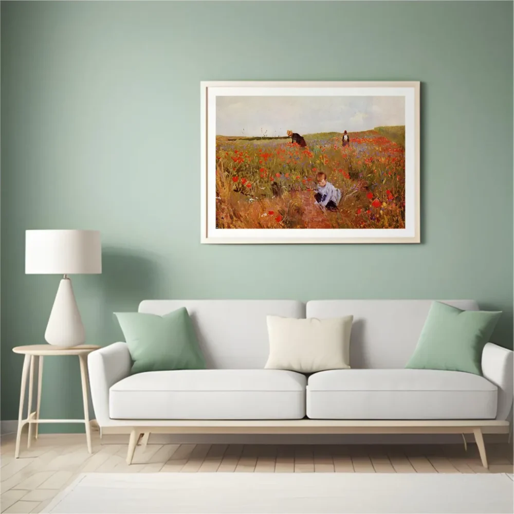 Pintar por números Amapolas en un campo – foto 4