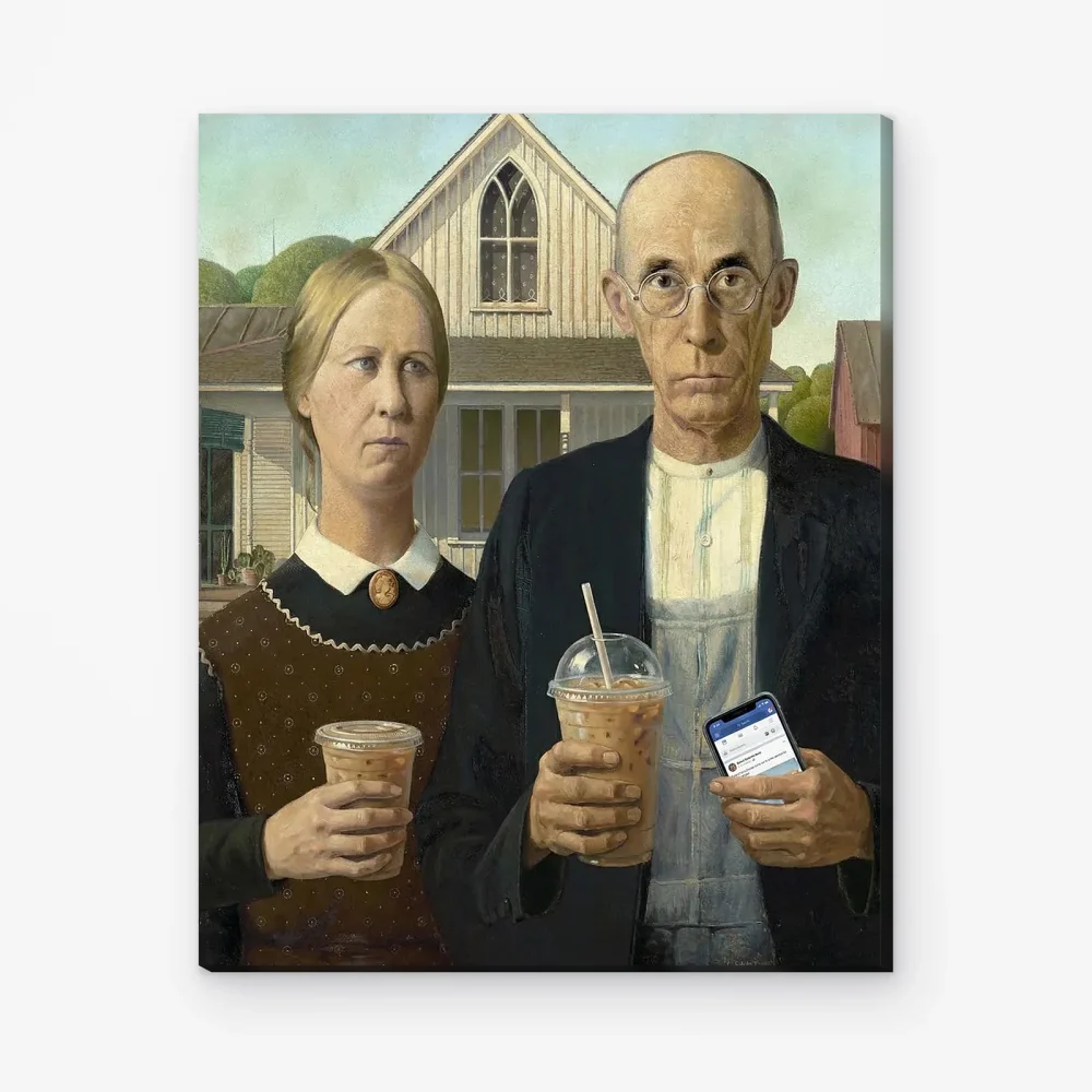 Pintar por Números - American Gothic en modo relax