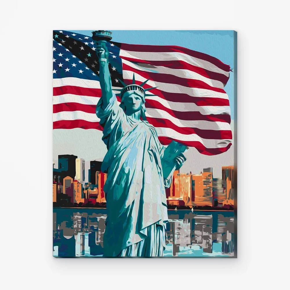 Pintar por Números - Americano orgulloso