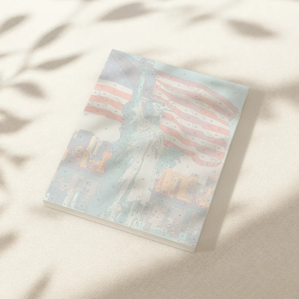 Pintar por Números - Americano orgulloso