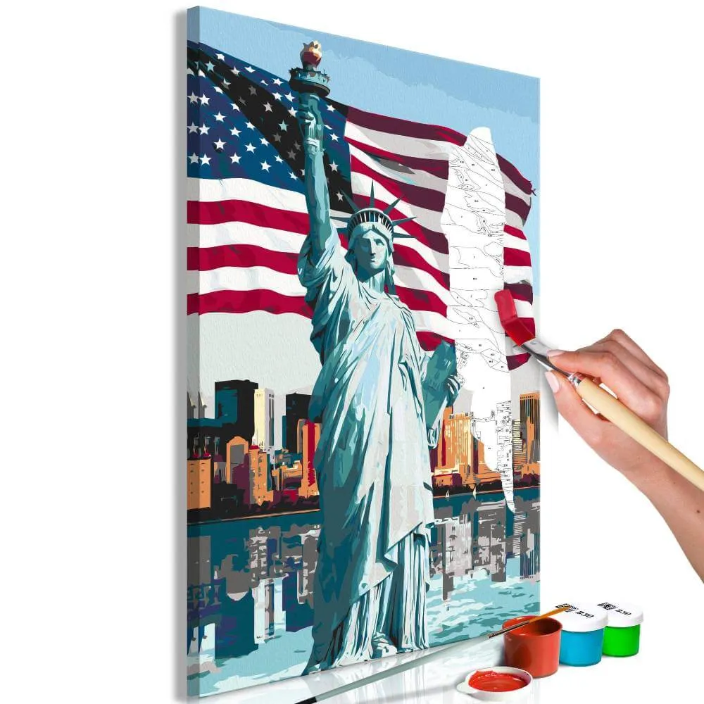 Pintar por números Americano orgulloso