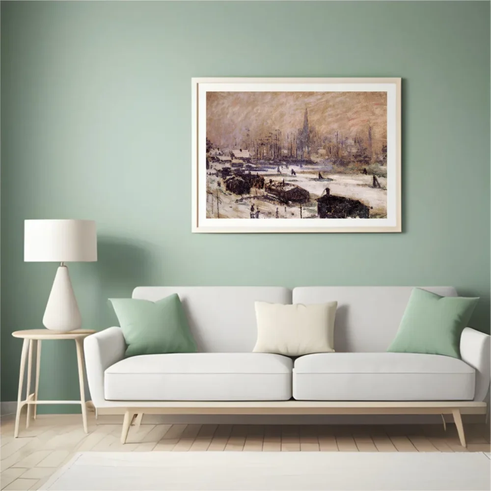 Pintar por números Ámsterdam bajo la nieve – foto 4