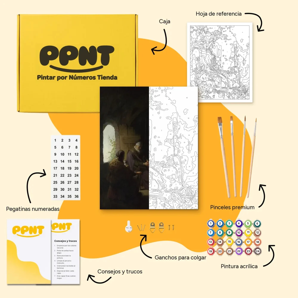 Pintar por Números - Ana y el ciego Tobit