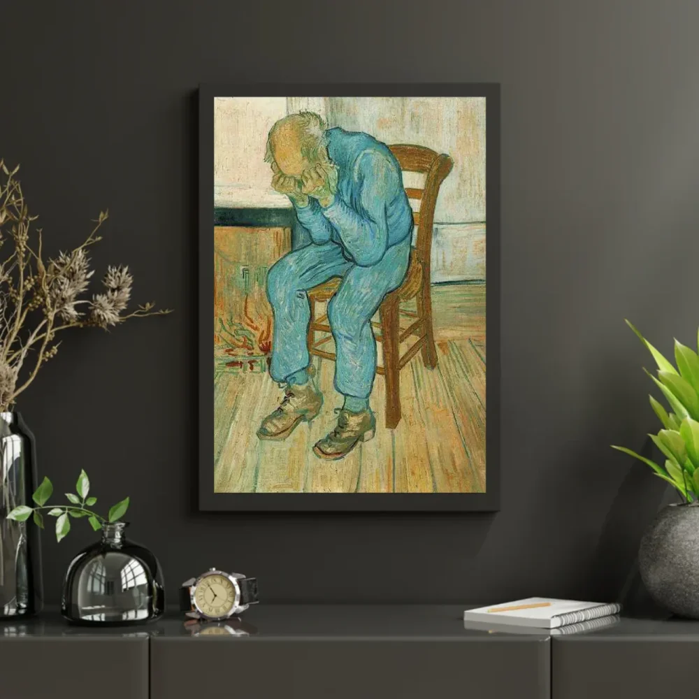 Pintar por números Anciano afligido (En el umbral de la eternidad) – foto 3